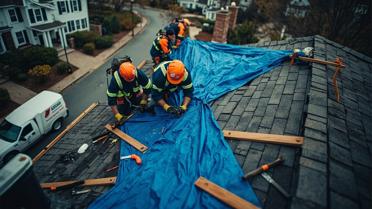 How Professional Emergency Roof Leak Tarp Service Actually Works