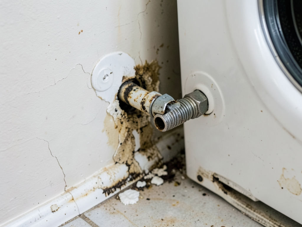 Cleaning up after a washing machine hose failure in your laundry room