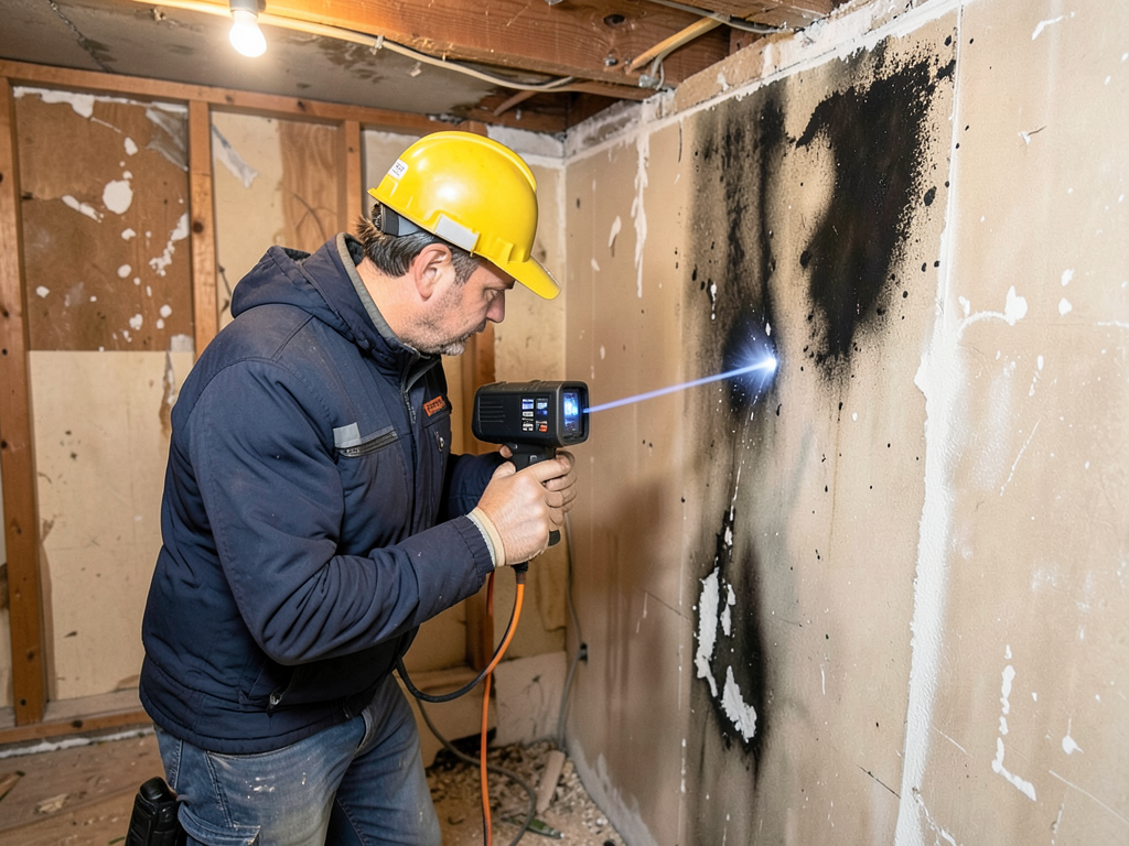 Fast burst pipe repair and water extraction in mid