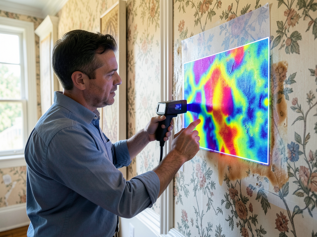 Salvaging designer wallpaper after a minor water leak in your Greenwich dining room